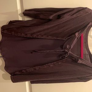 Scoop neck tie back sweater from loft